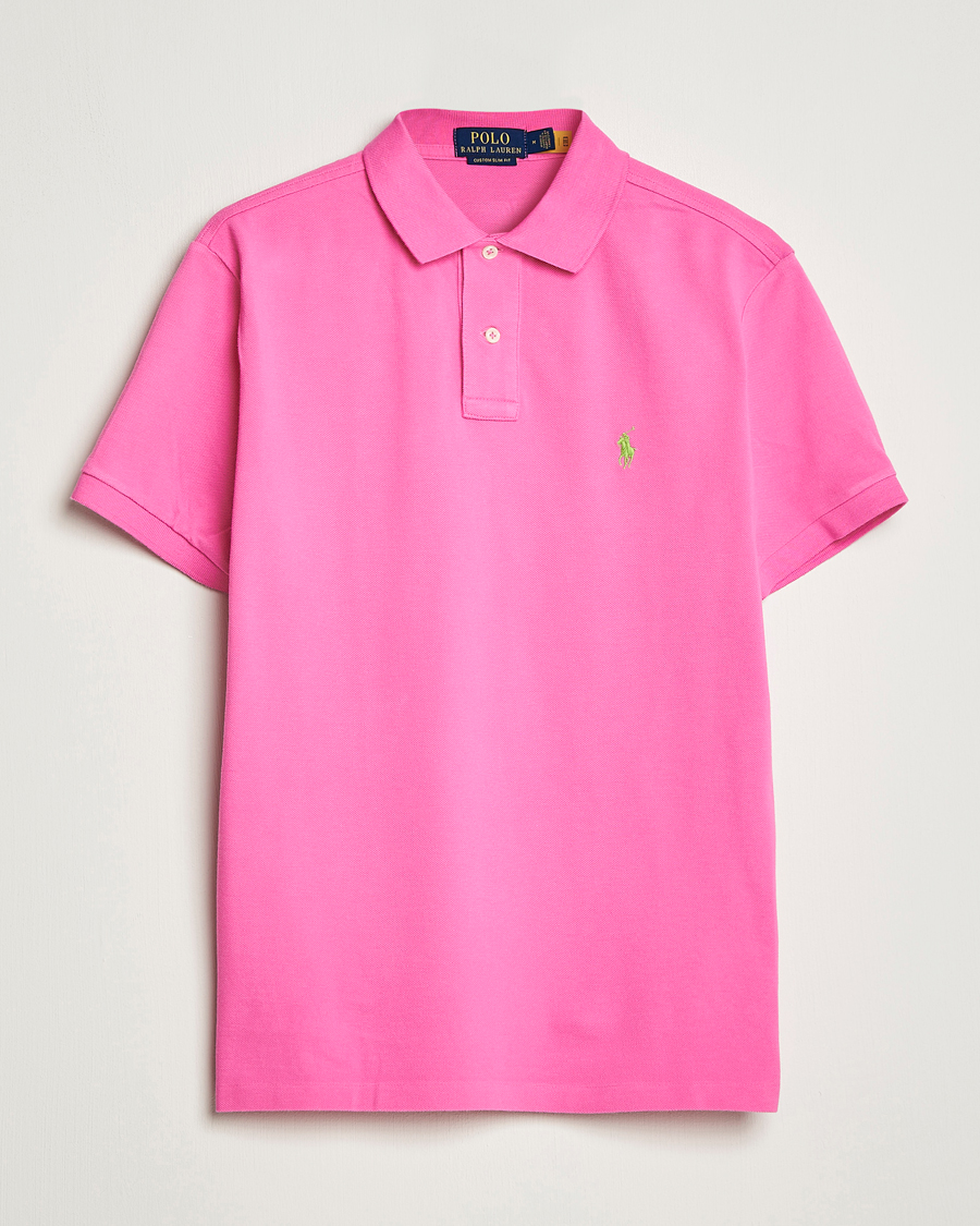Homme | Polos | Polo Ralph Lauren | Custom Slim Fit Polo Dalia Pink