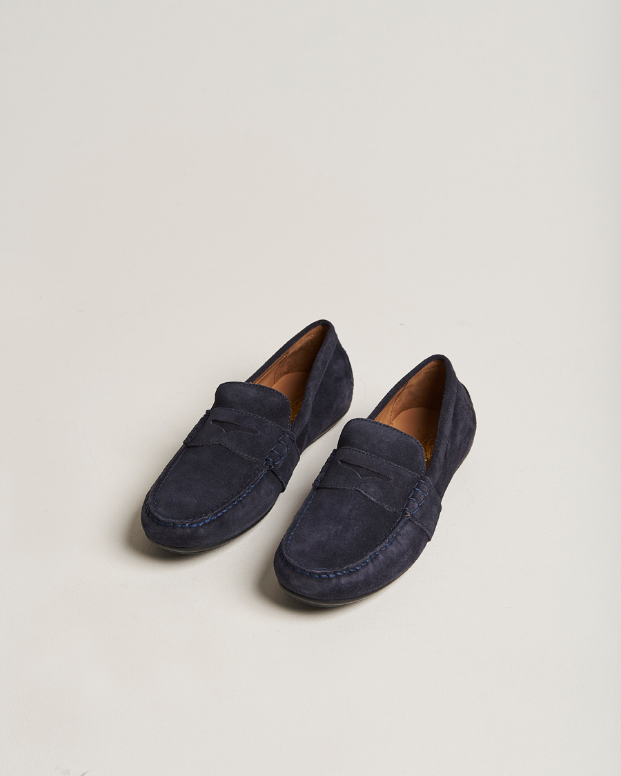 Men | Shoes | Polo Ralph Lauren | Reynold Suede Driving Loafer Hunter Navy