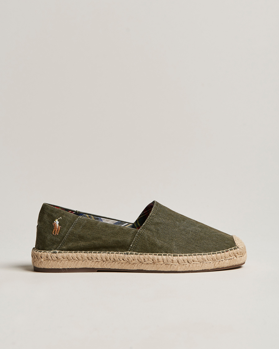 Homme | Cevio Canvas Espandrilles Canopy Green | Polo Ralph Lauren | Cevio Canvas Espandrilles Canopy Green