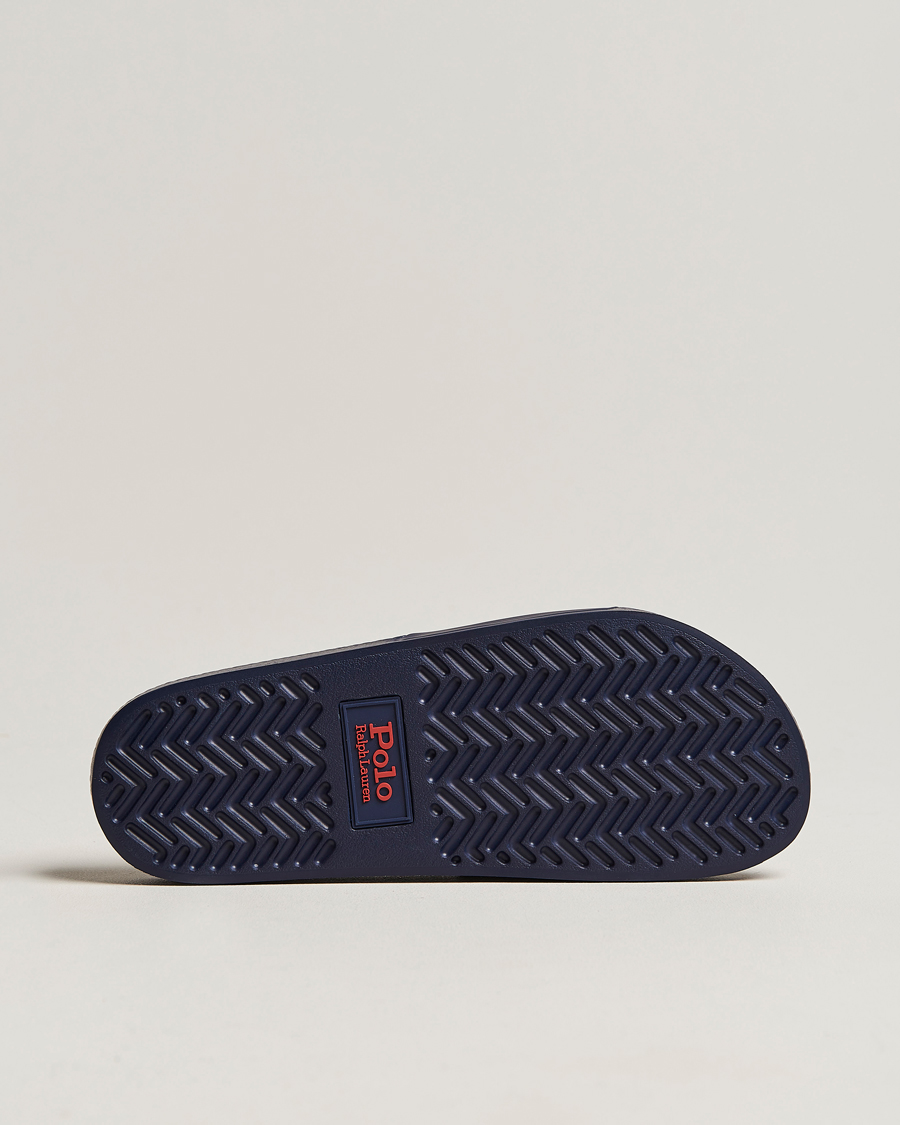 Homme | Polo Ralph Lauren Logo Slides Navy | Polo Ralph Lauren | Logo Slides Navy
