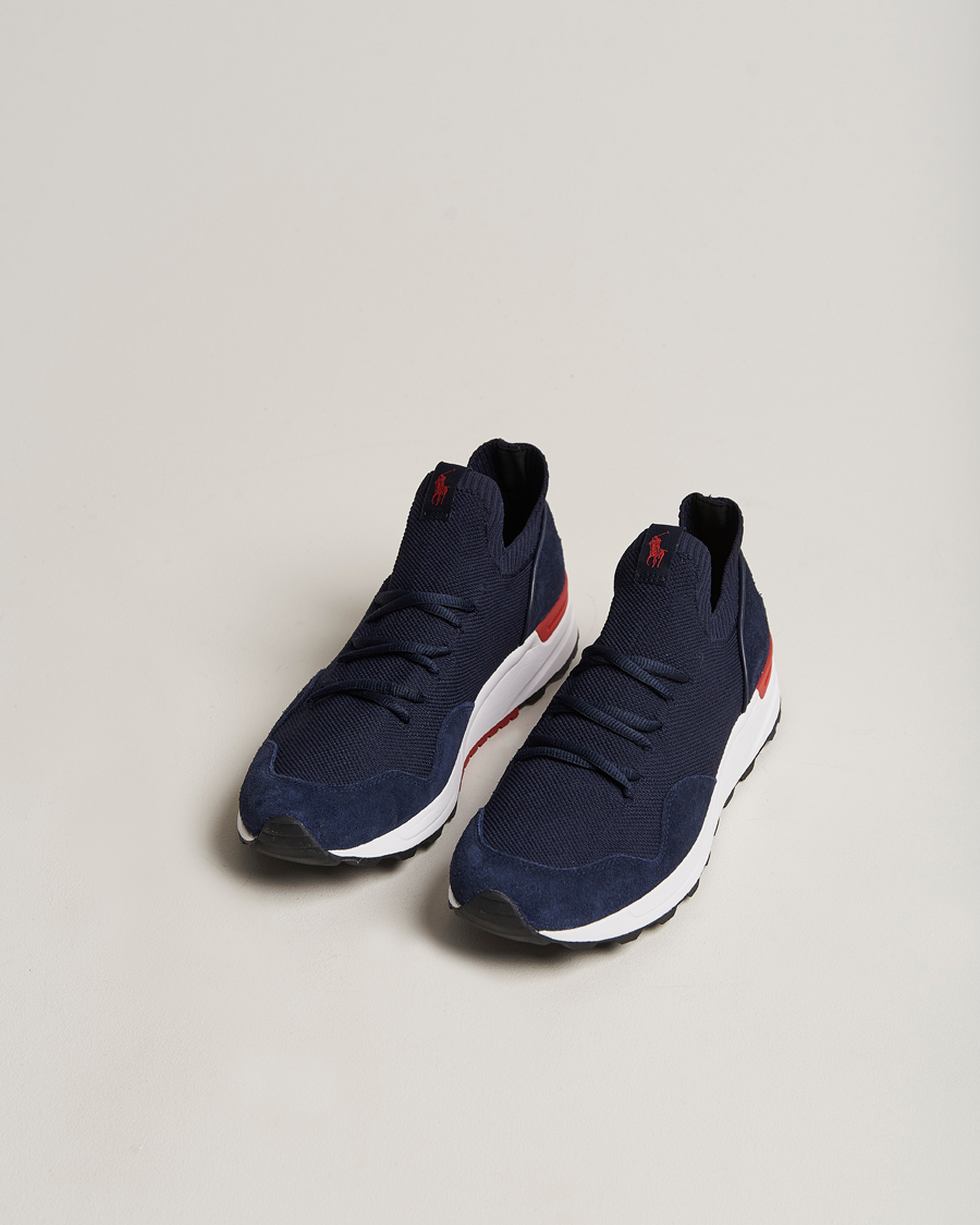 Homme | Polo Ralph Lauren Trackstr 200 Running Sneaker Hunter Navy | Polo Ralph Lauren | Trackstr 200 Running Sneaker Hunter Navy