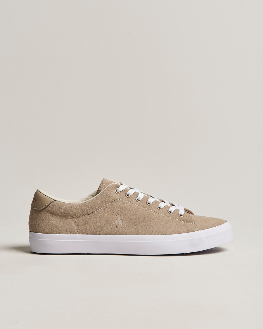 Homme | Longwood Suede Sneaker Straw Khaki | Polo Ralph Lauren | Longwood Suede Sneaker Straw Khaki