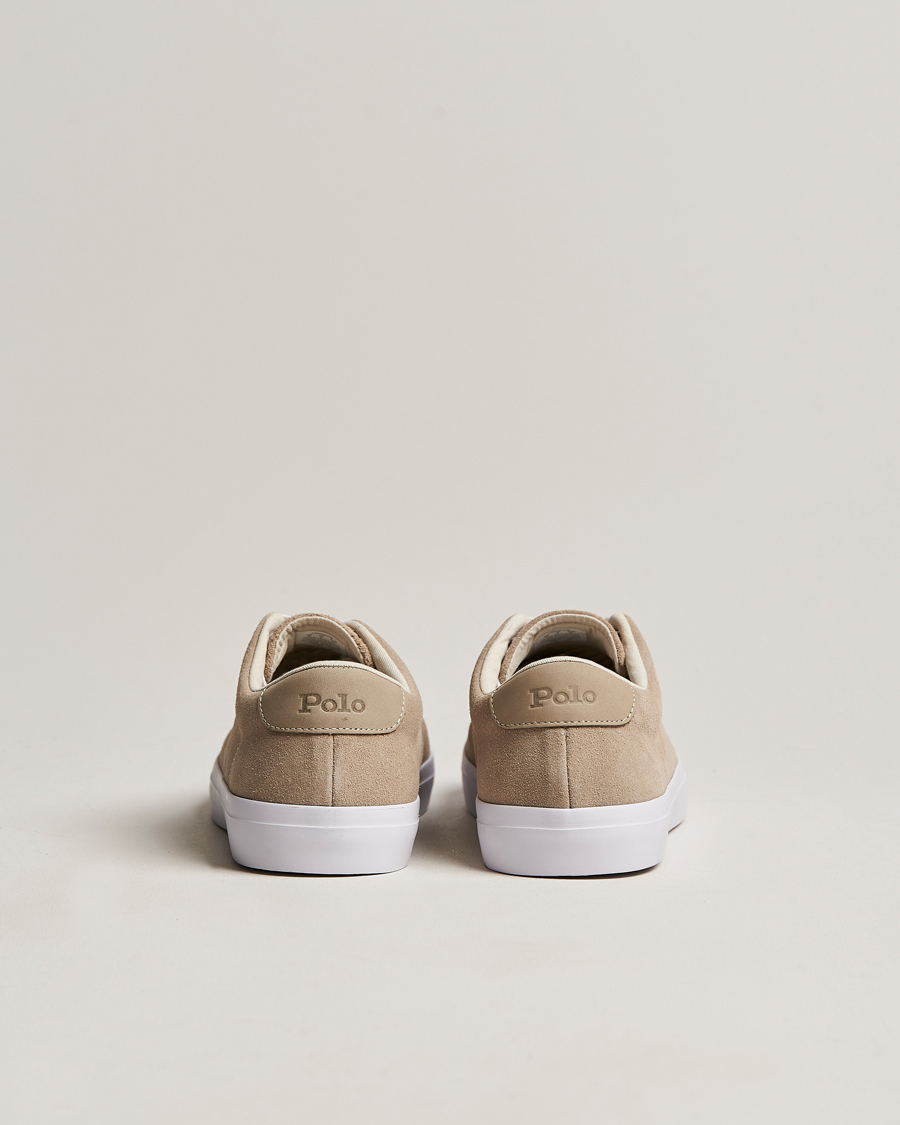Homme | Longwood Suede Sneaker Straw Khaki | Polo Ralph Lauren | Longwood Suede Sneaker Straw Khaki