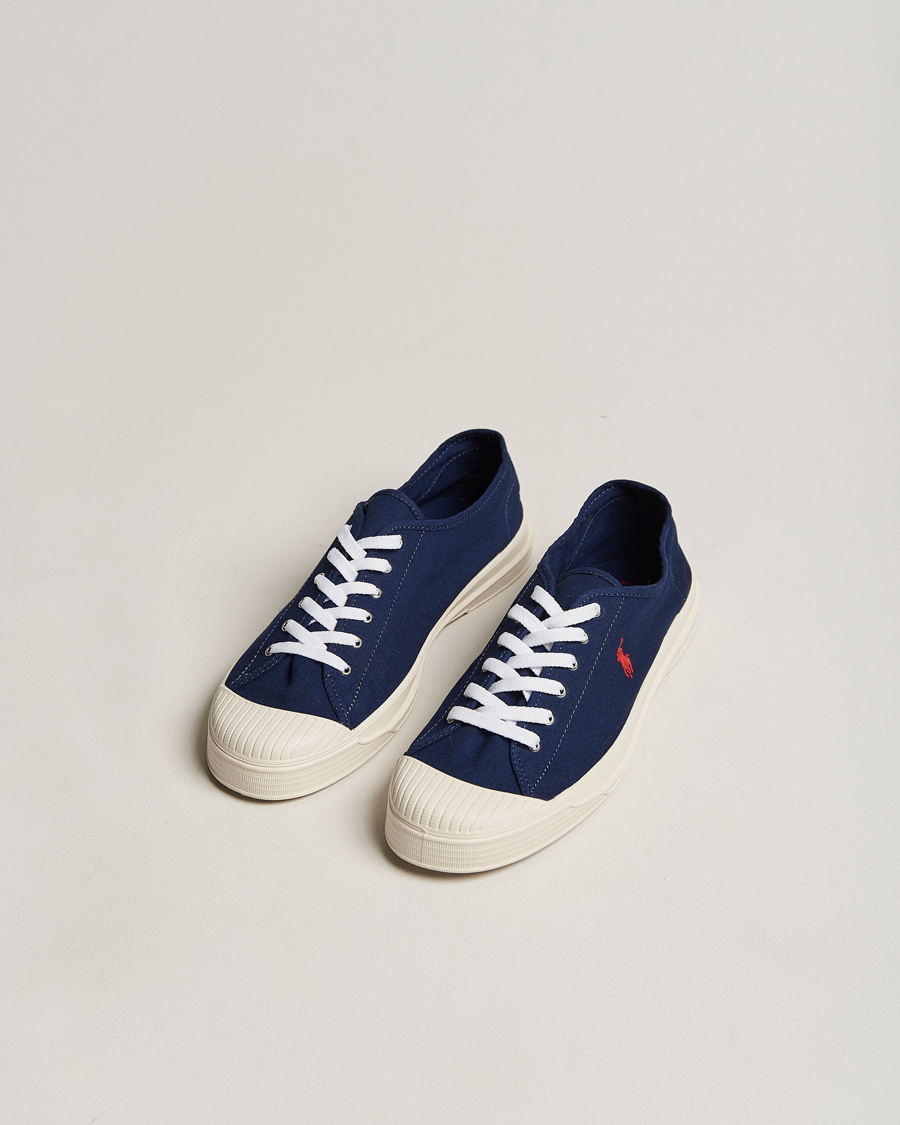 Homme | Polo Ralph Lauren Paloma Canvas Sneaker Newport Navy/Red | Polo Ralph Lauren | Paloma Canvas Sneaker Newport Navy/Red