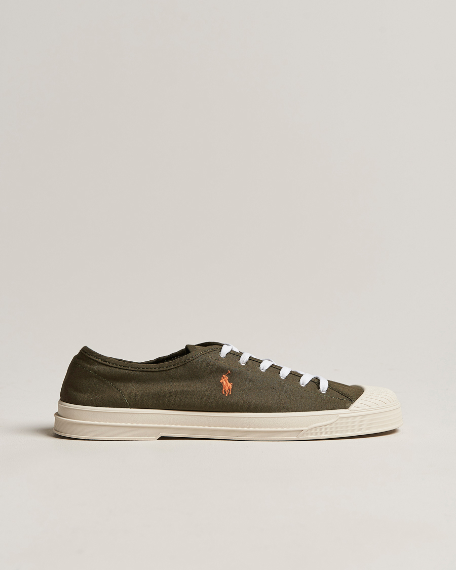 Homme | Paloma Canvas Sneaker Canopy Olive/Orange | Polo Ralph Lauren | Paloma Canvas Sneaker Canopy Olive/Orange