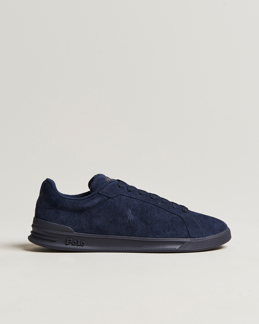 Homme | Polo Ralph Lauren Heritage Court Suede Sneaker Hunter Navy | Polo Ralph Lauren | Heritage Court Suede Sneaker Hunter Navy
