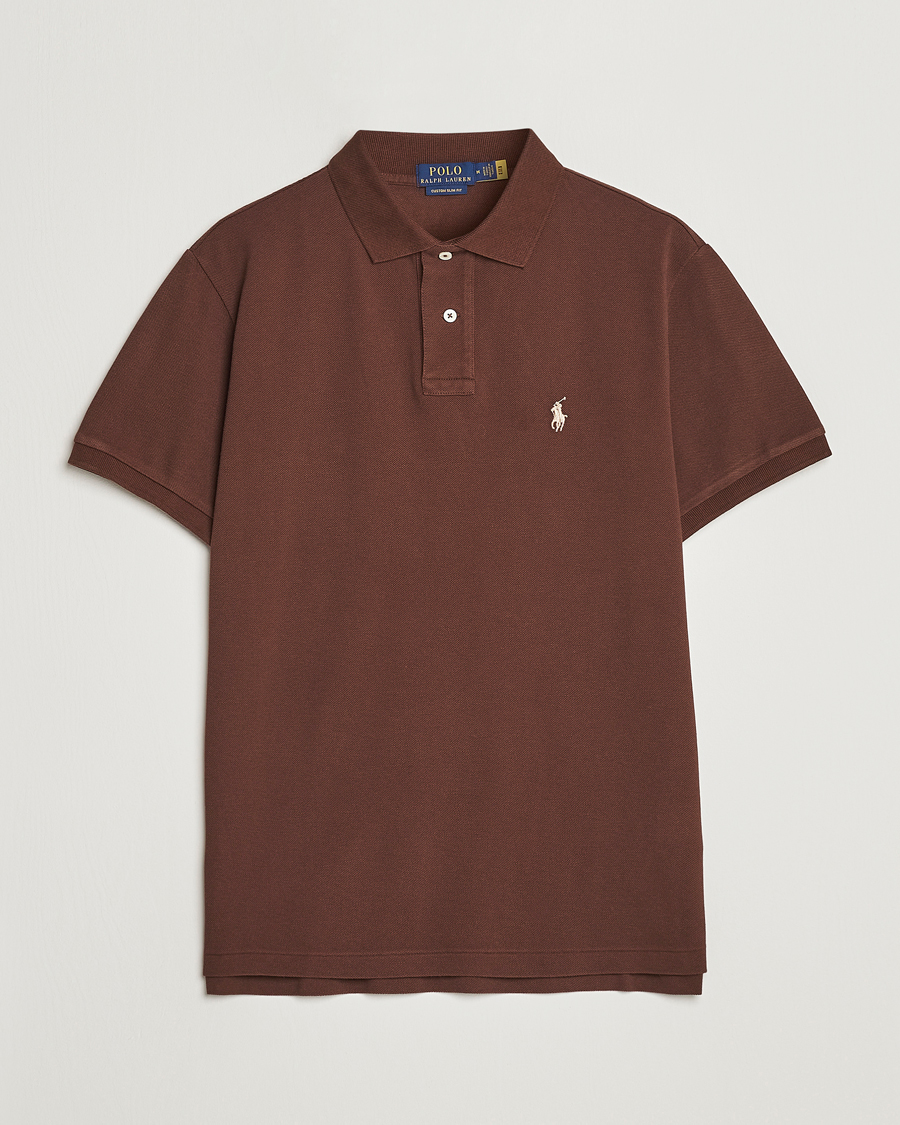 Homme | Polos | Polo Ralph Lauren | Custom Slim Fit Polo Branch Brown