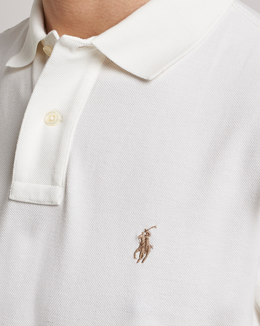 Homme | Polos | Polo Ralph Lauren | Custom Slim Fit Polo Deckwash White