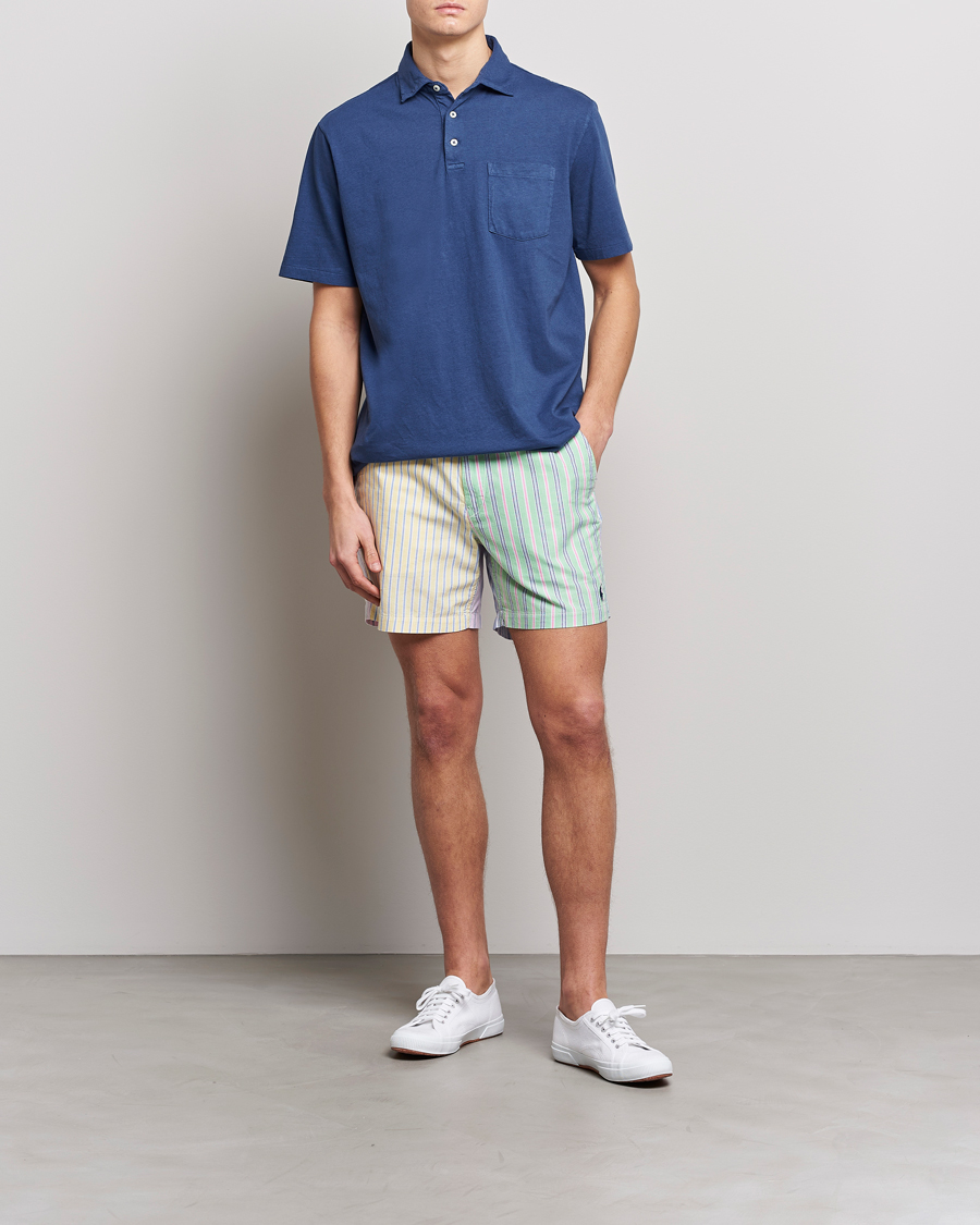 Homme | Polos | Polo Ralph Lauren | Cotton/Linen Polo Light Navy