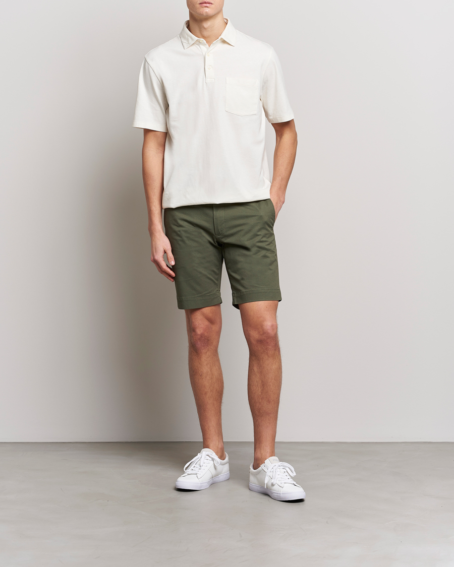 Homme | Polos | Polo Ralph Lauren | Cotton/Linen Polo Antique Cream