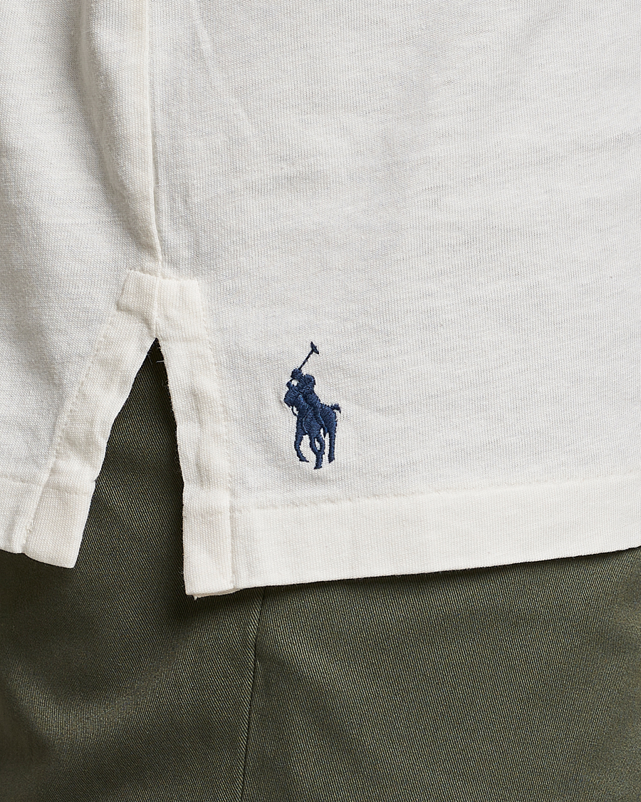 Homme | Polos | Polo Ralph Lauren | Cotton/Linen Polo Antique Cream