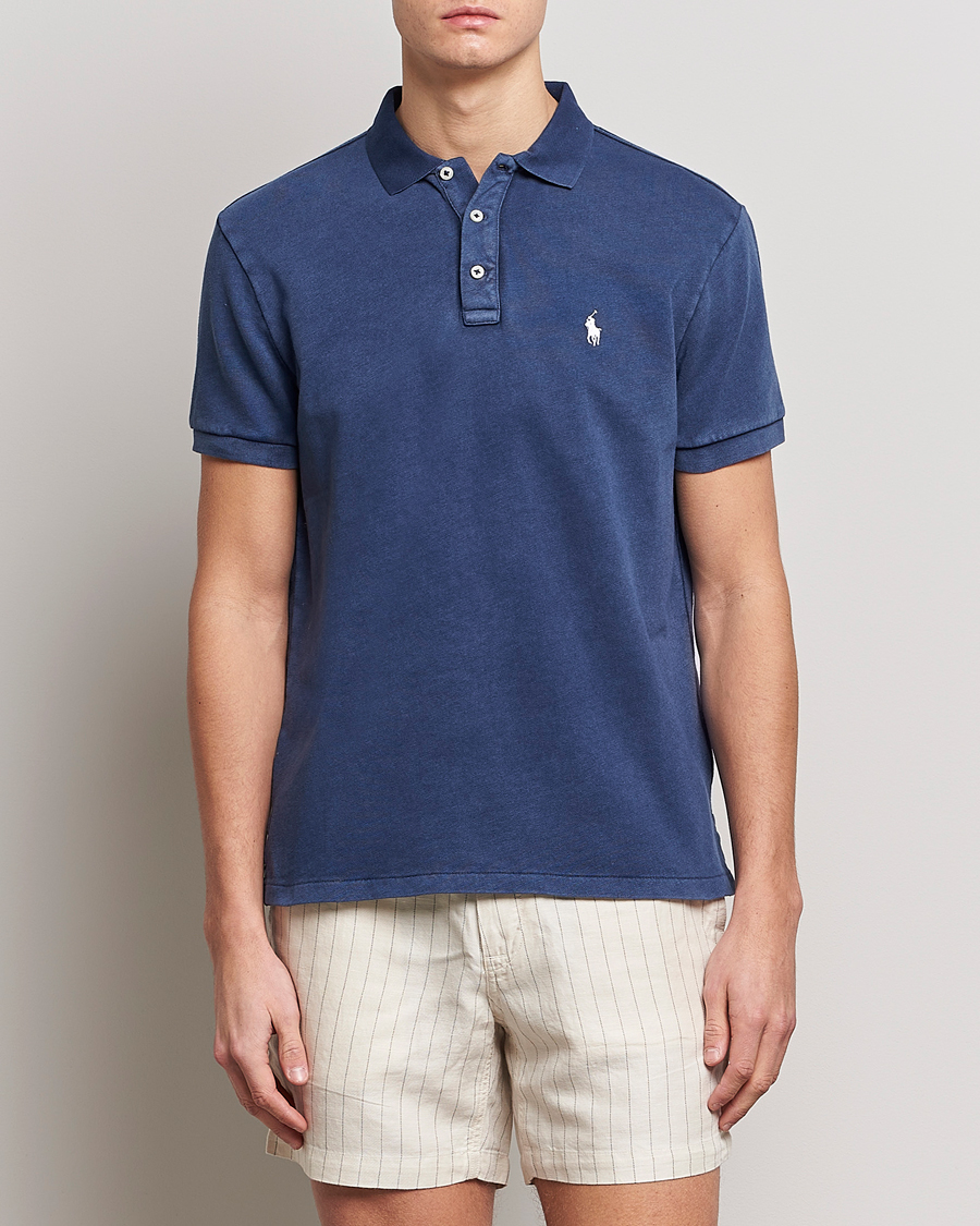 Homme | Polos | Polo Ralph Lauren | Custom Fit Spa Terry Polo Newport Navy