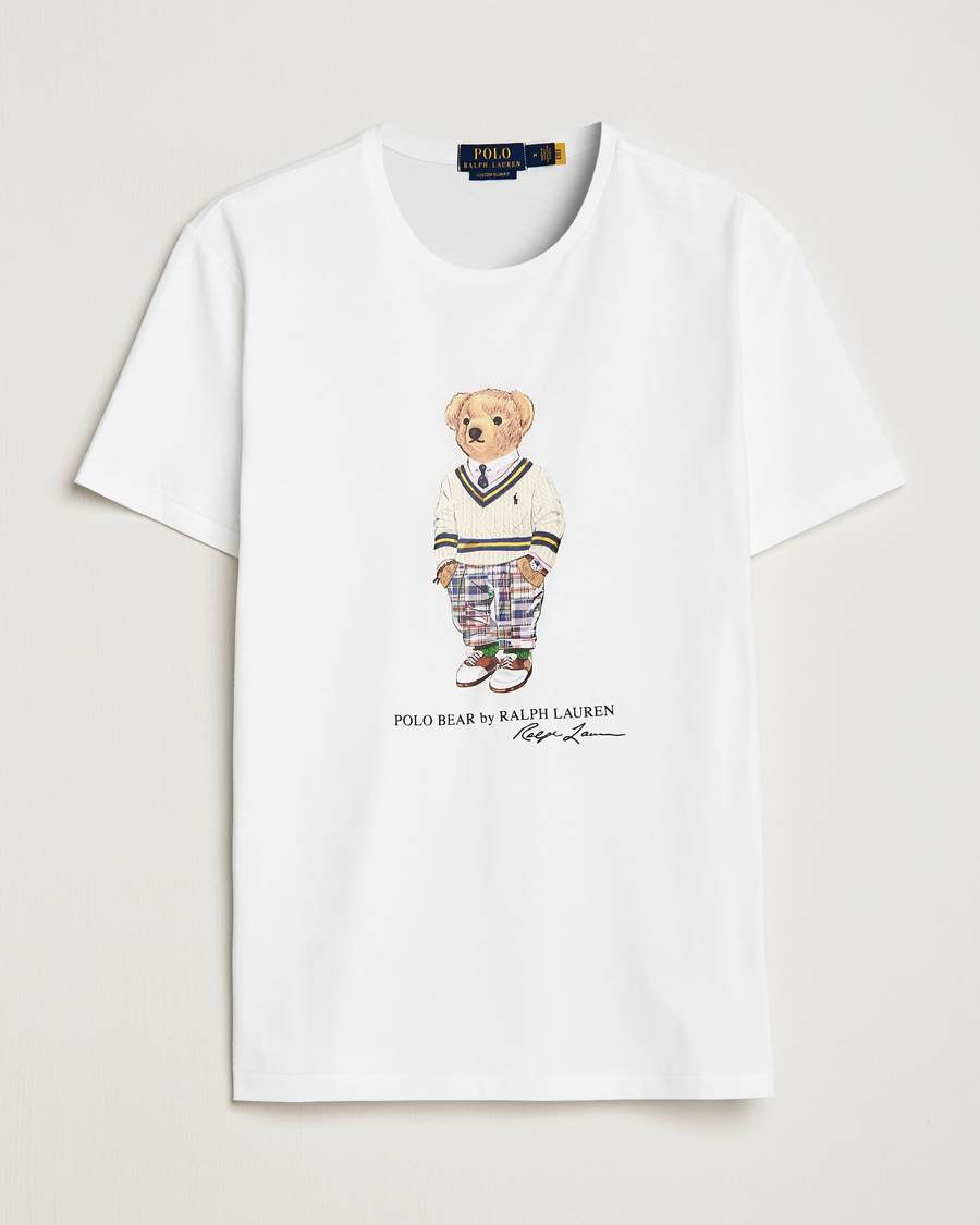 Homme | T-shirts | Polo Ralph Lauren | Printed Heritage Bear Crew Neck T-Shirt White