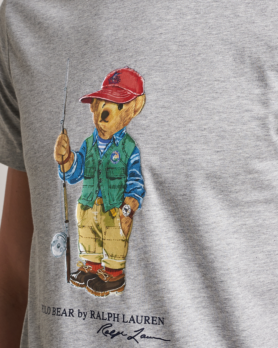 Homme | T-shirts | Polo Ralph Lauren | Printed Heritage Bear Crew Neck T-Shirt Andover Heather