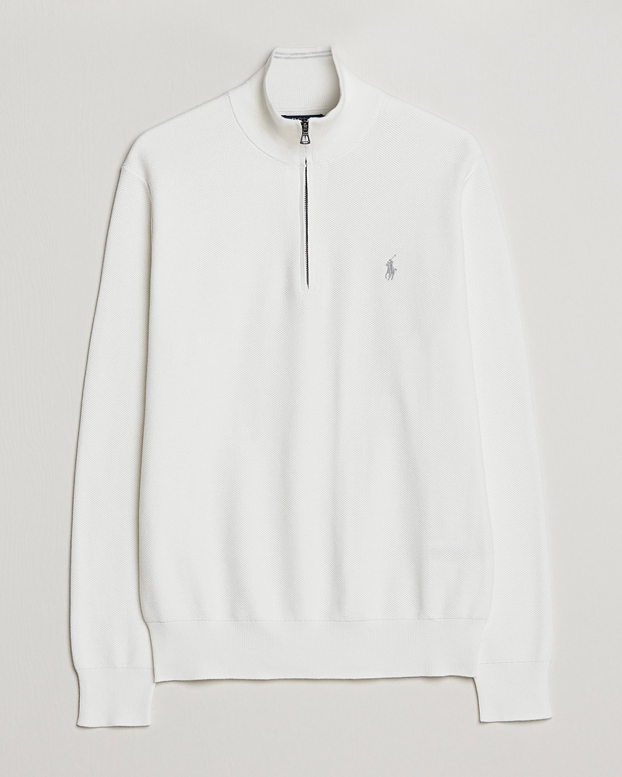 Homme | Pulls Et Tricots | Polo Ralph Lauren | Textured Half-Zip Deckwash White