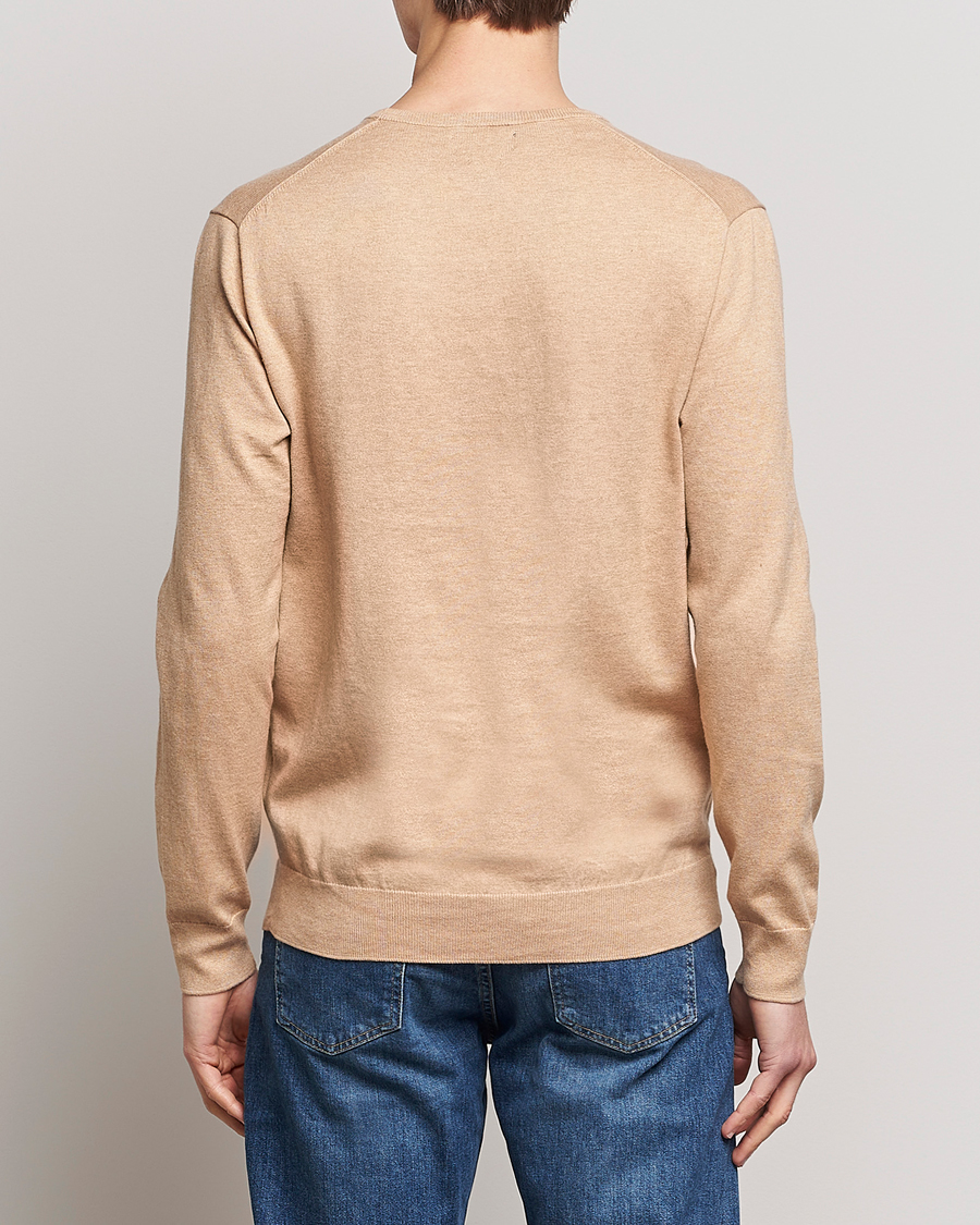 Homme | Pulls Et Tricots | Polo Ralph Lauren | Cotton Crew Neck Sweater Camel Melange