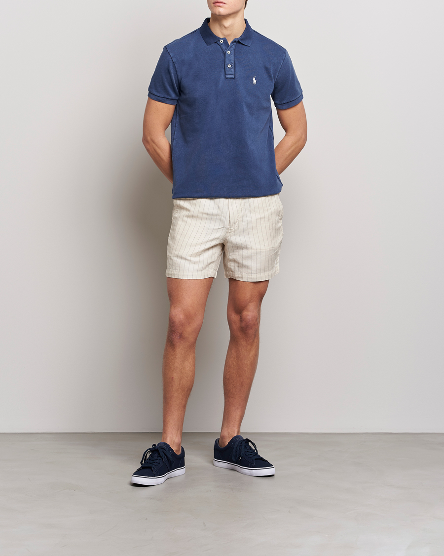 Homme | Shorts | Polo Ralph Lauren | Prepster Linen/Tencel Pinstripe Shorts Andover Cream