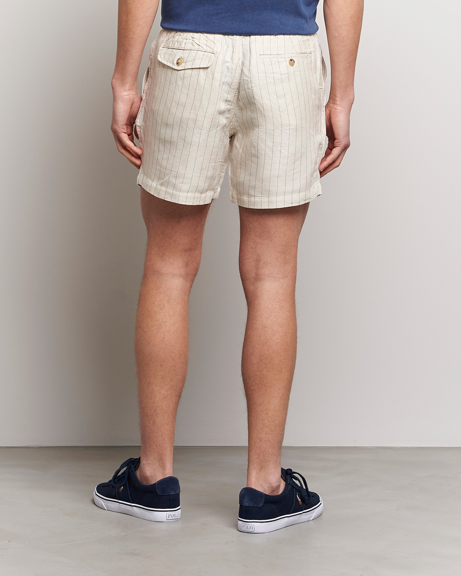 Homme | Shorts | Polo Ralph Lauren | Prepster Linen/Tencel Pinstripe Shorts Andover Cream