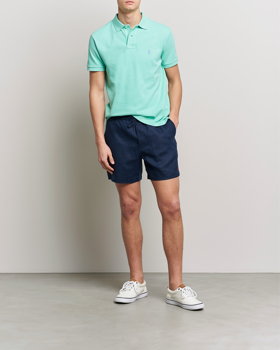 Homme | Polos | Polo Ralph Lauren | Custom Slim Fit Polo Aqua Verde