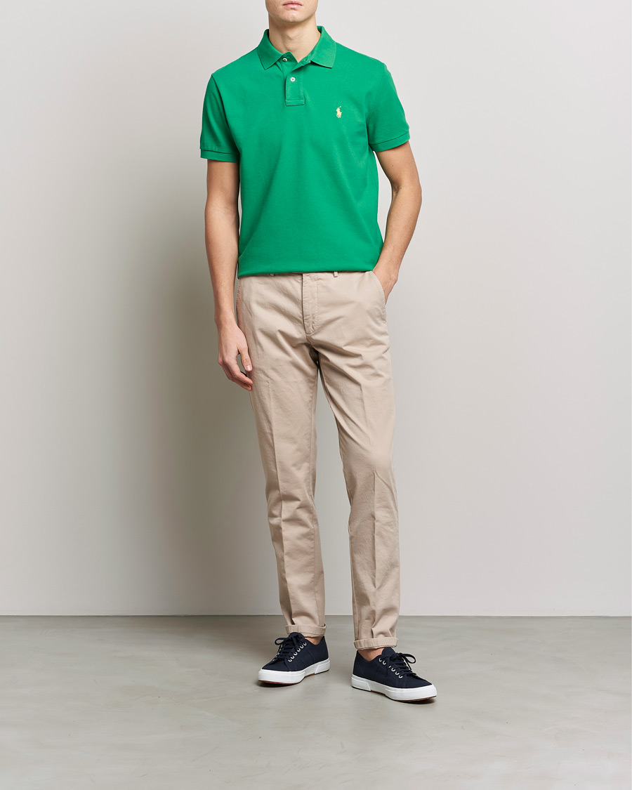 Homme | Polos | Polo Ralph Lauren | Custom Slim Fit Polo Optic Green