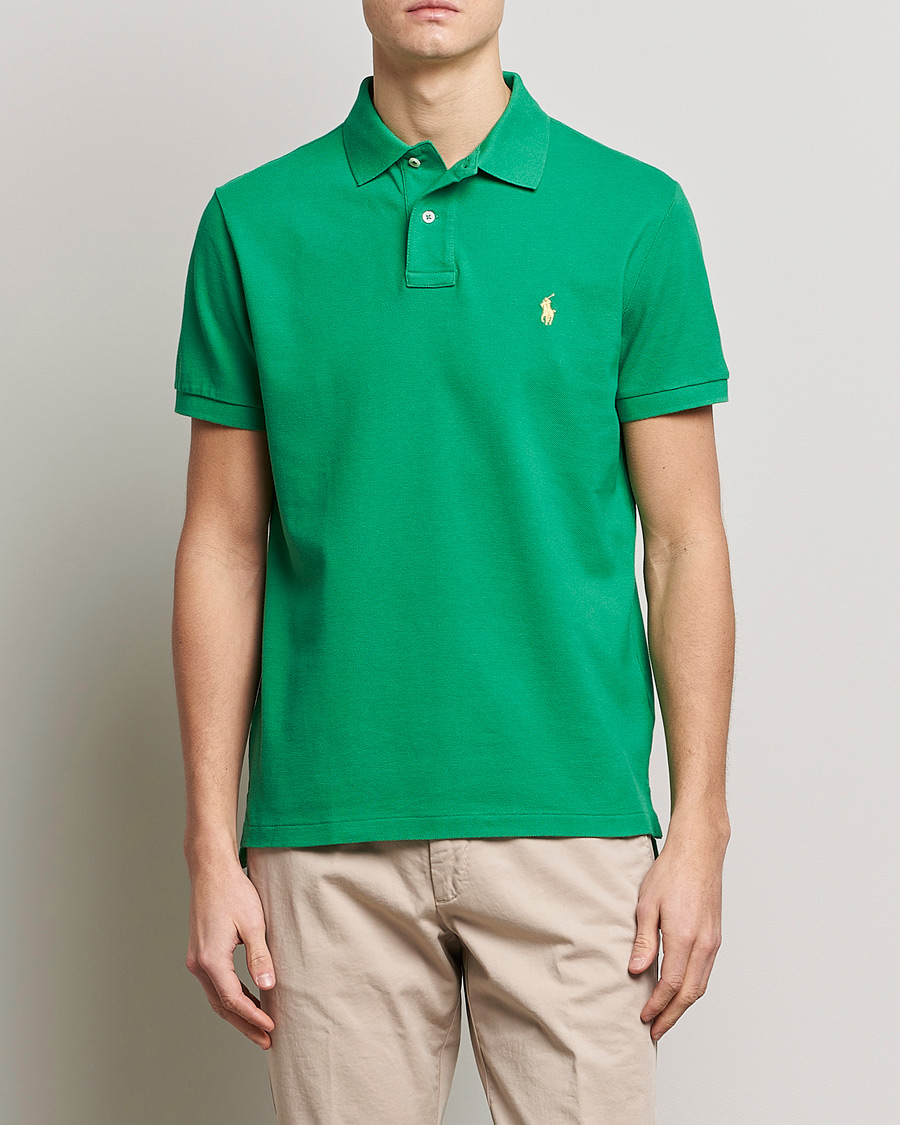 Homme | Polos | Polo Ralph Lauren | Custom Slim Fit Polo Optic Green