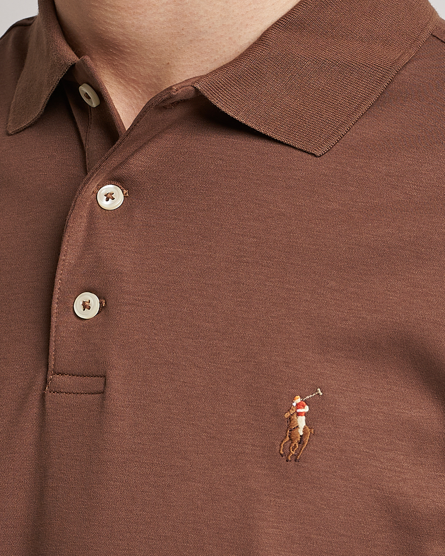 Homme | Polos | Polo Ralph Lauren | Pima Cotton Polo Luggage Brown