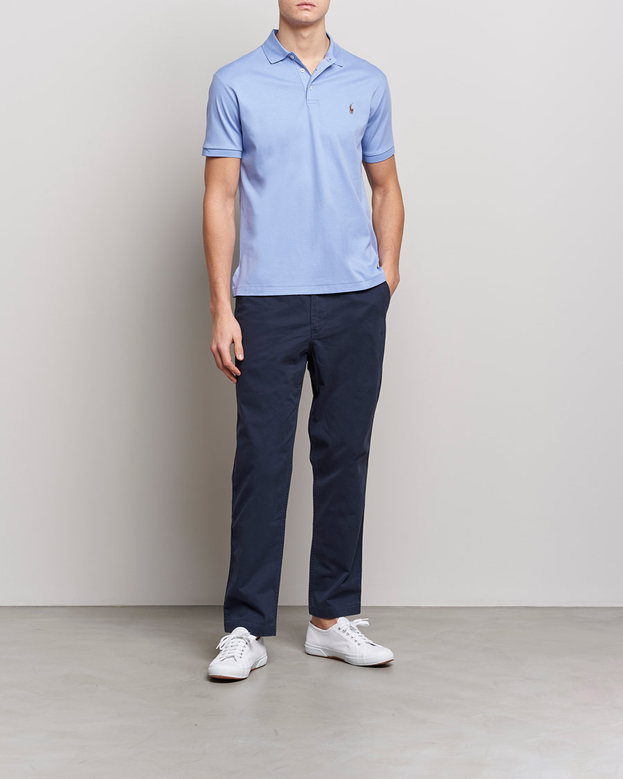 Homme | Polos | Polo Ralph Lauren | Luxury Pima Cotton Polo Lafayette Blue