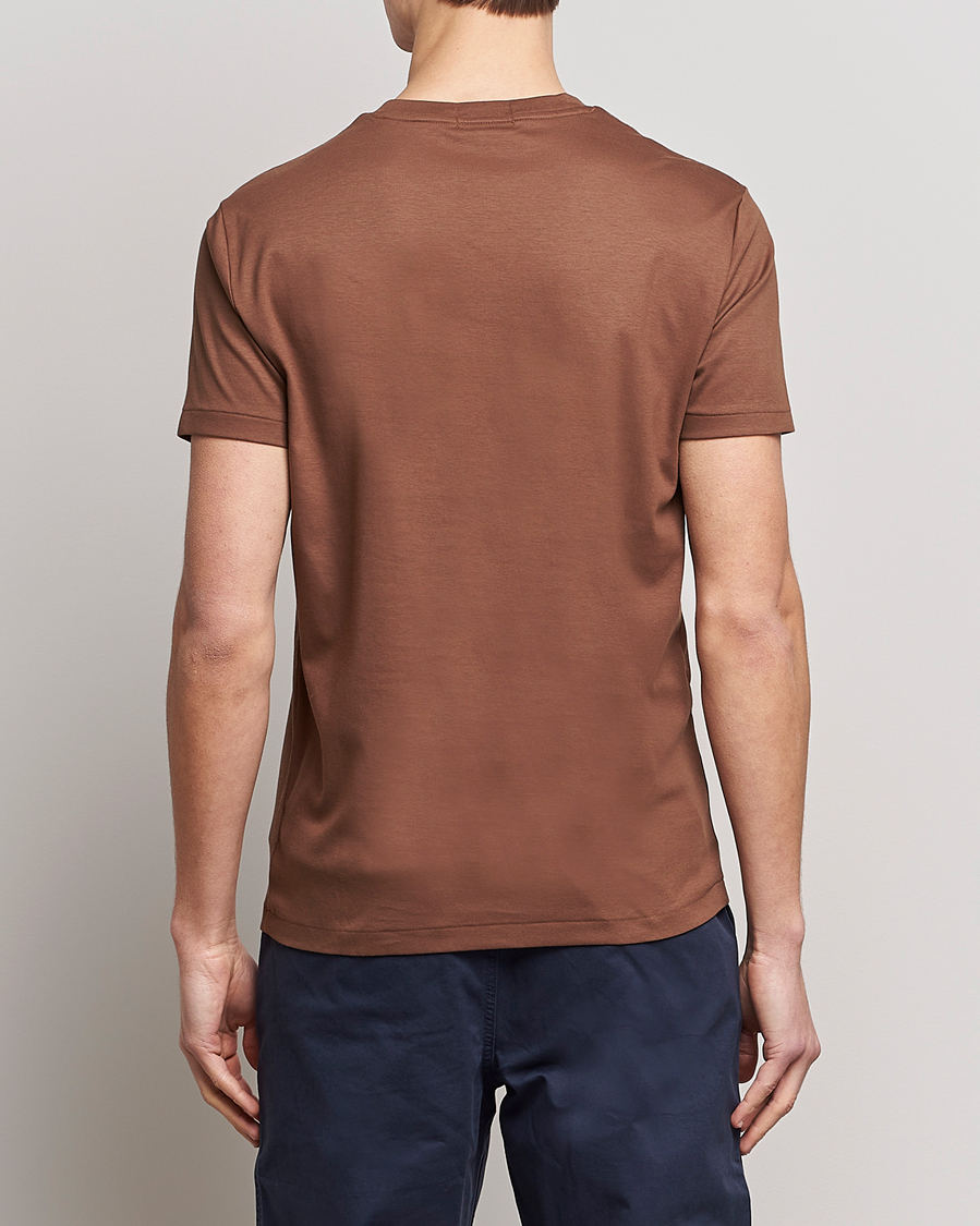 Homme | T-shirts | Polo Ralph Lauren | Pima Cotton Crew Neck T-Shirt Luggage Brown