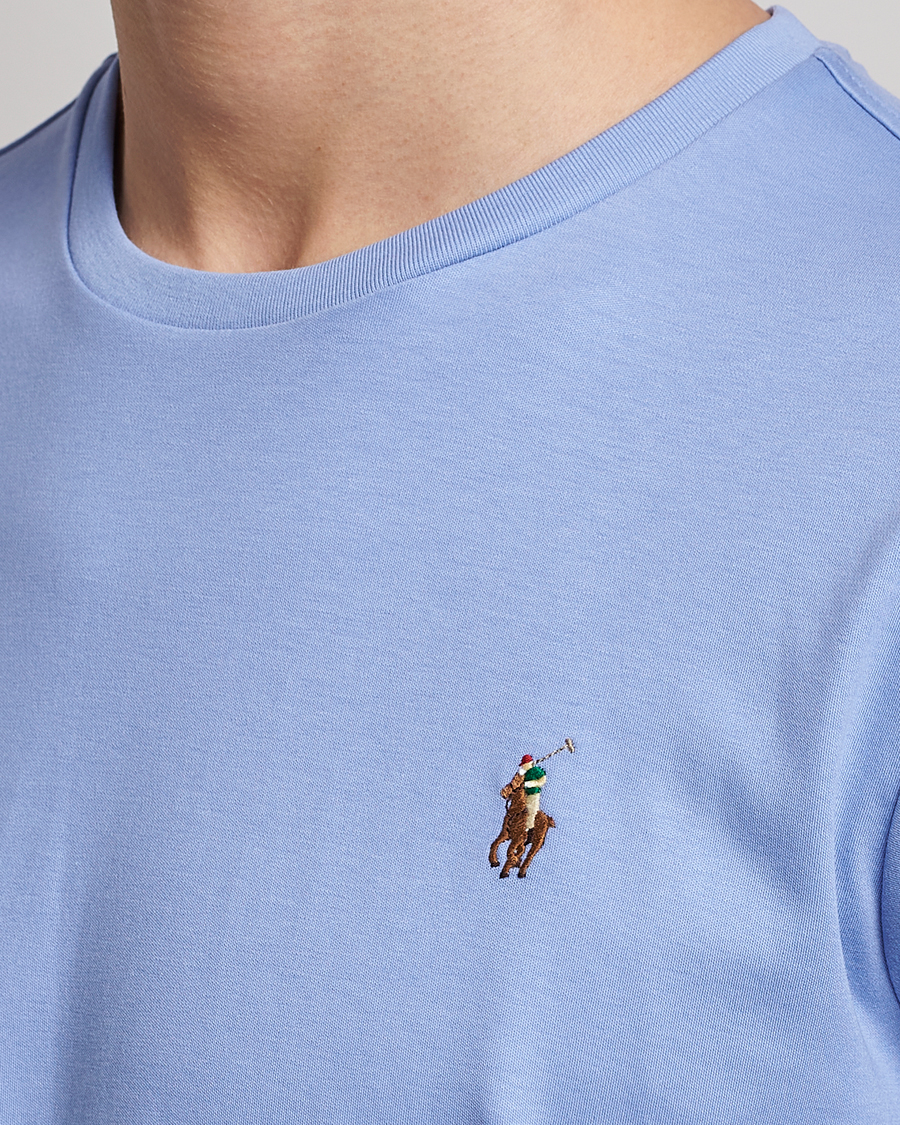 Homme | T-shirts | Polo Ralph Lauren | Luxury Pima Cotton Crew Neck T-Shirt Lafayette Blue