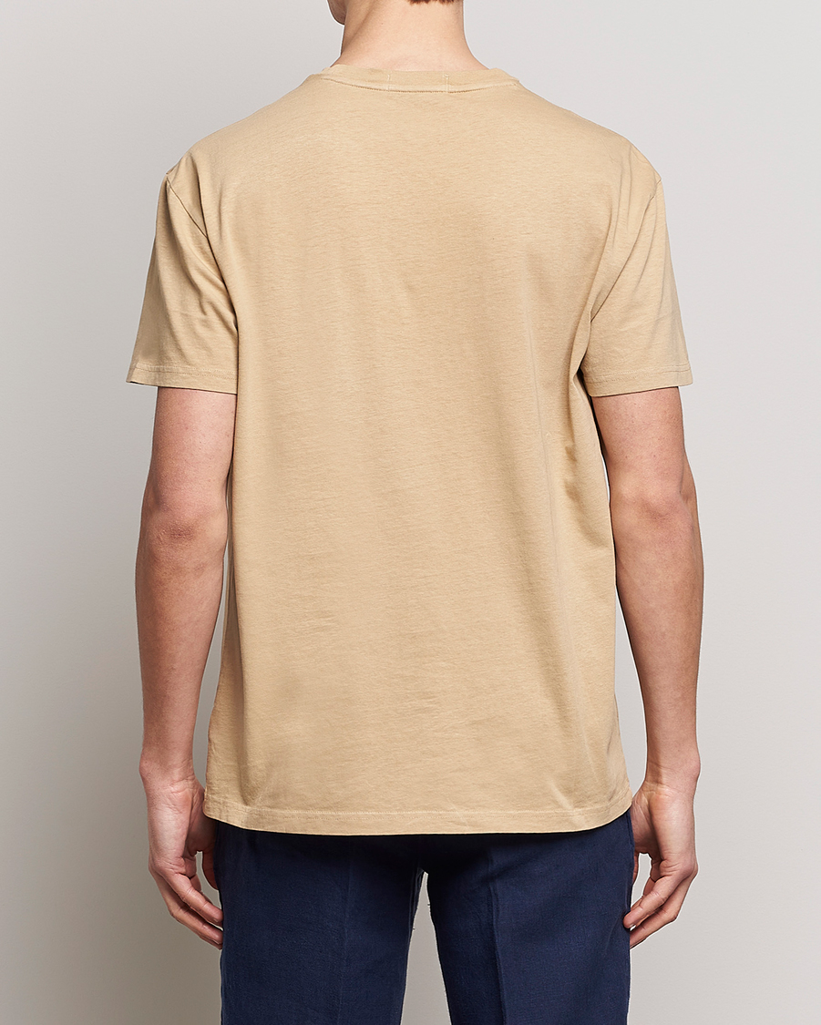 Homme | T-shirts | Polo Ralph Lauren | Cotton/Linen Crew Neck T-Shirt Vintage Khaki