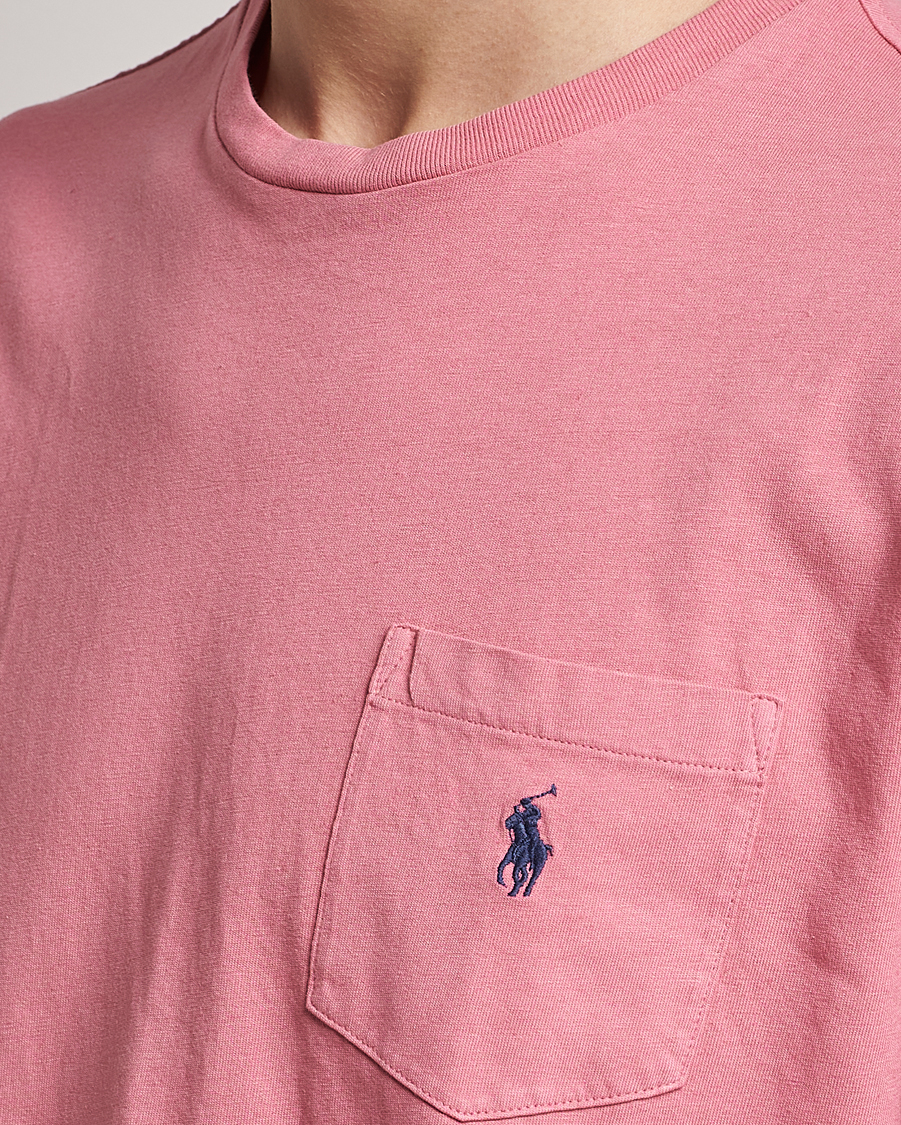 Homme | T-shirts | Polo Ralph Lauren | Cotton/Linen Crew Neck T-Shirt Desert Rose