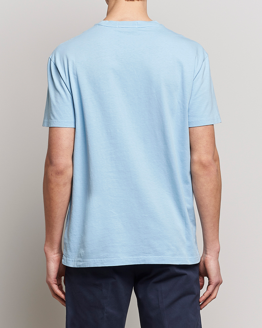 Homme | T-shirts | Polo Ralph Lauren | Cotton/Linen Crew Neck T-Shirt Powder Blue