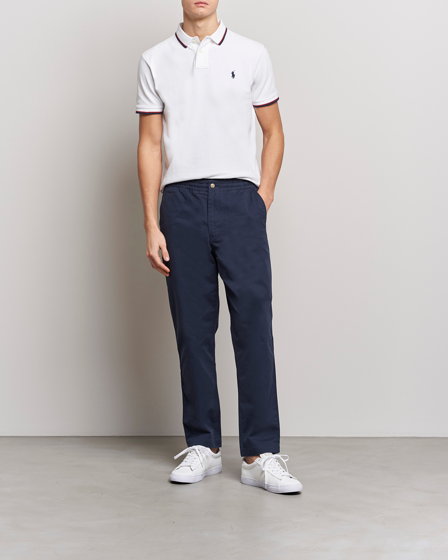 Homme | Polos | Polo Ralph Lauren | Custom Slim Fit Tipped Polo White