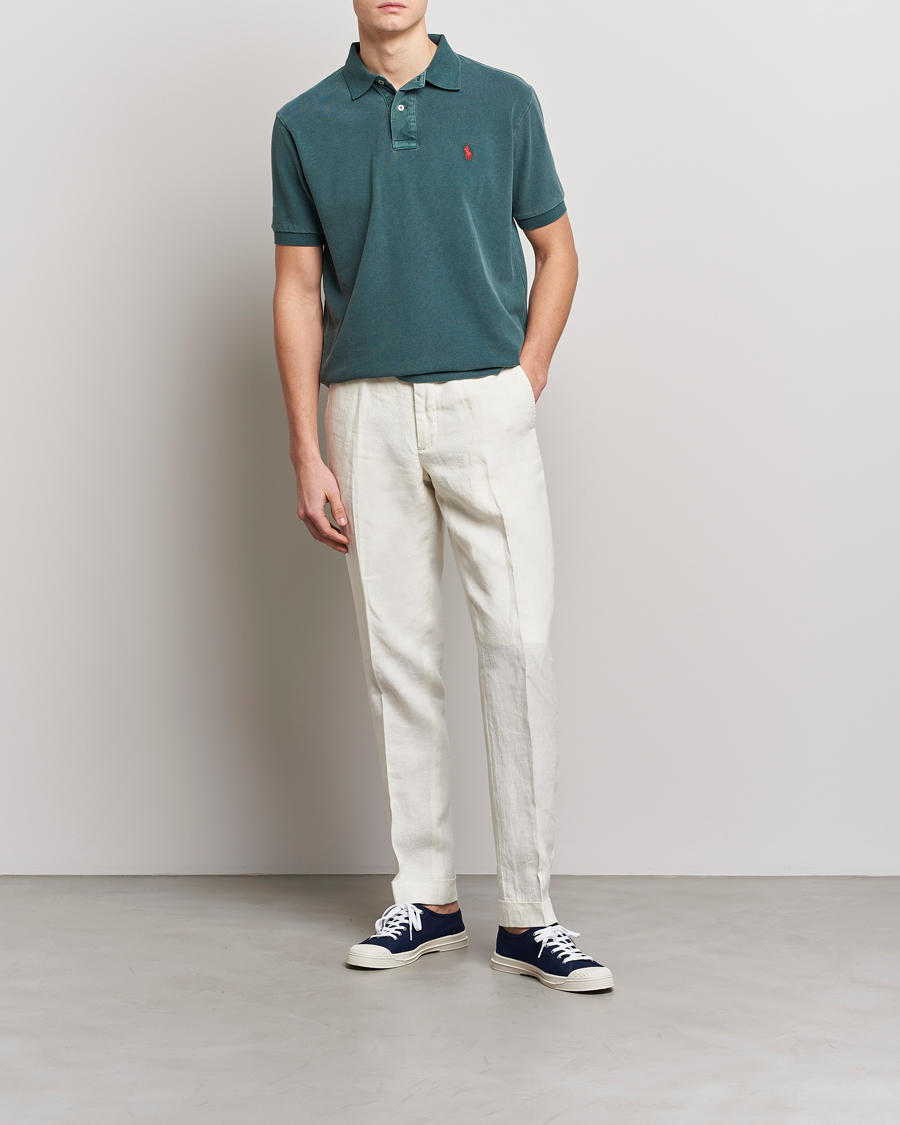 Homme | Polos | Polo Ralph Lauren | Heritage Mesh Polo Forest Green