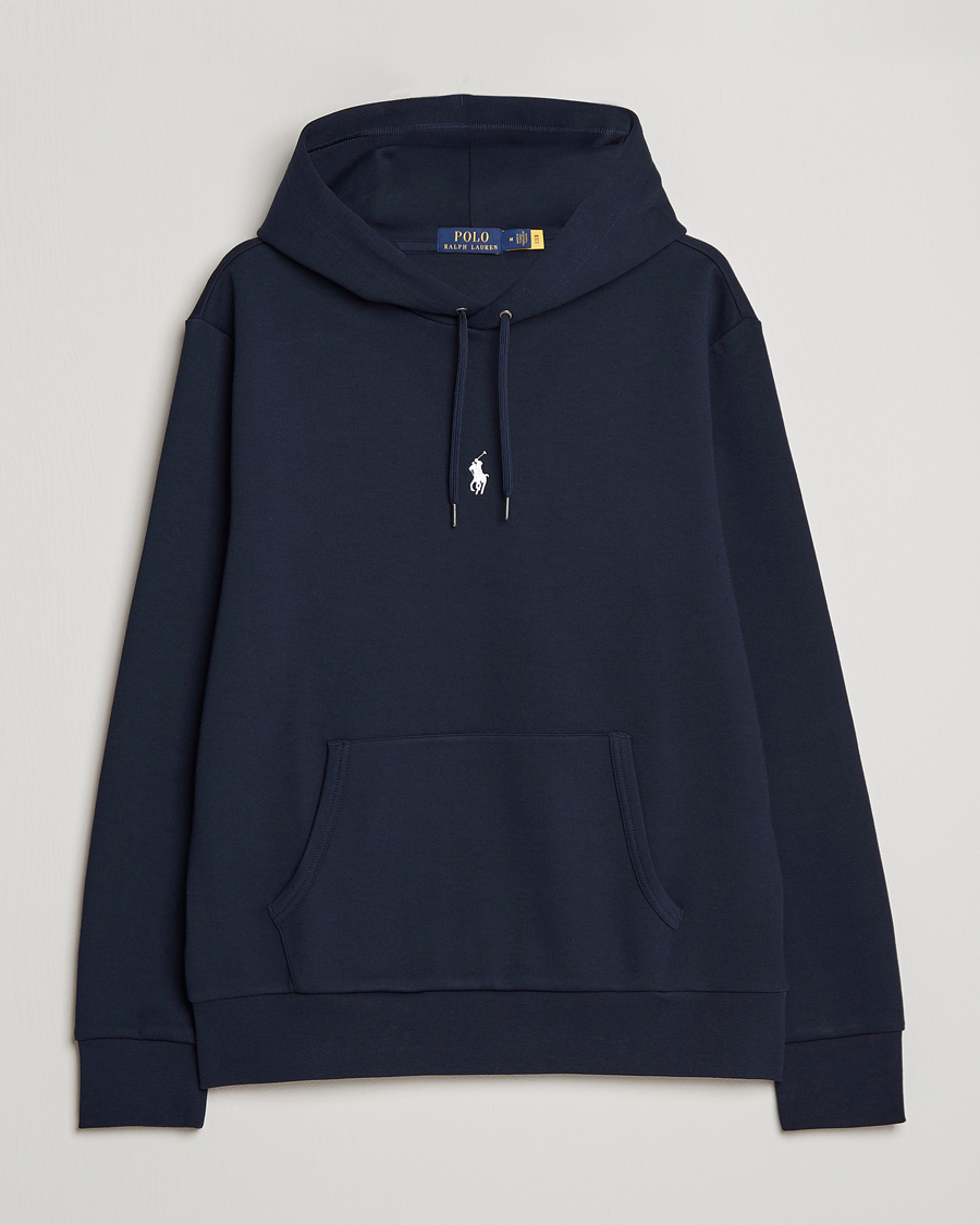 Homme | Pulls Et Tricots | Polo Ralph Lauren | Double Knit Center Logo Hoodie Aviator Navy
