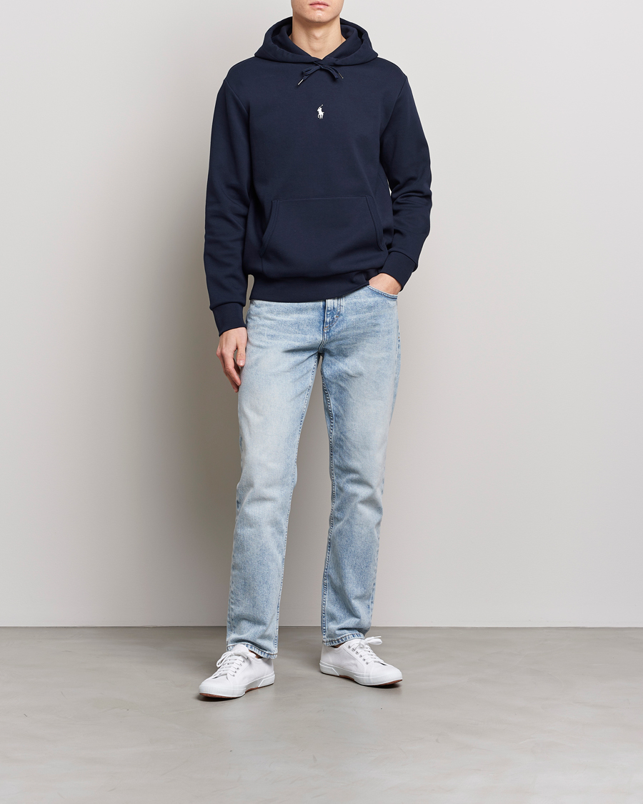 Homme | Pulls Et Tricots | Polo Ralph Lauren | Double Knit Center Logo Hoodie Aviator Navy