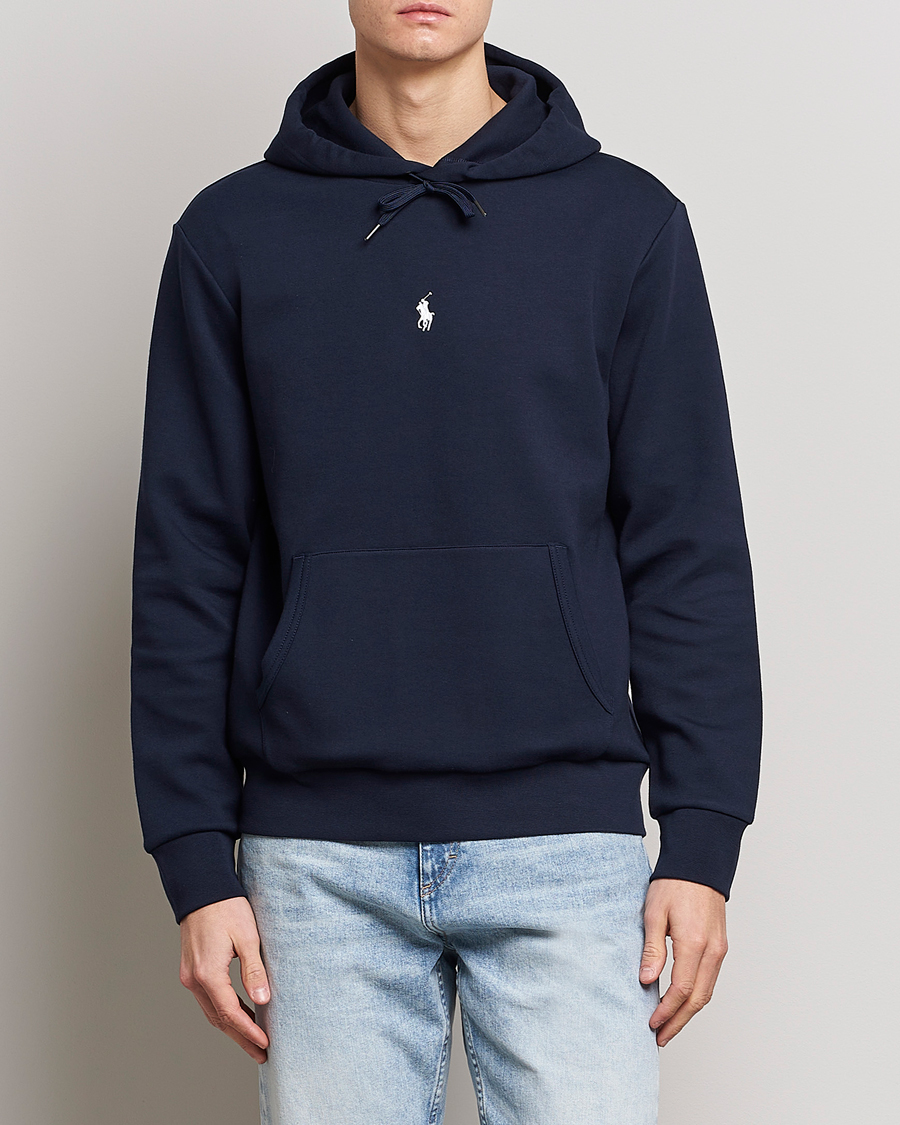 Homme | Pulls Et Tricots | Polo Ralph Lauren | Double Knit Center Logo Hoodie Aviator Navy