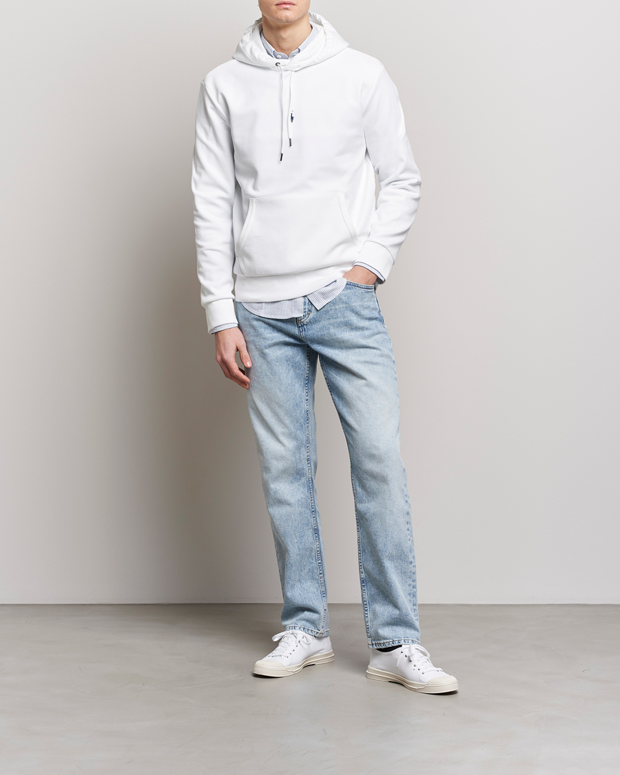 Homme | Pulls Et Tricots | Polo Ralph Lauren | Double Knit Center Logo Hoodie White