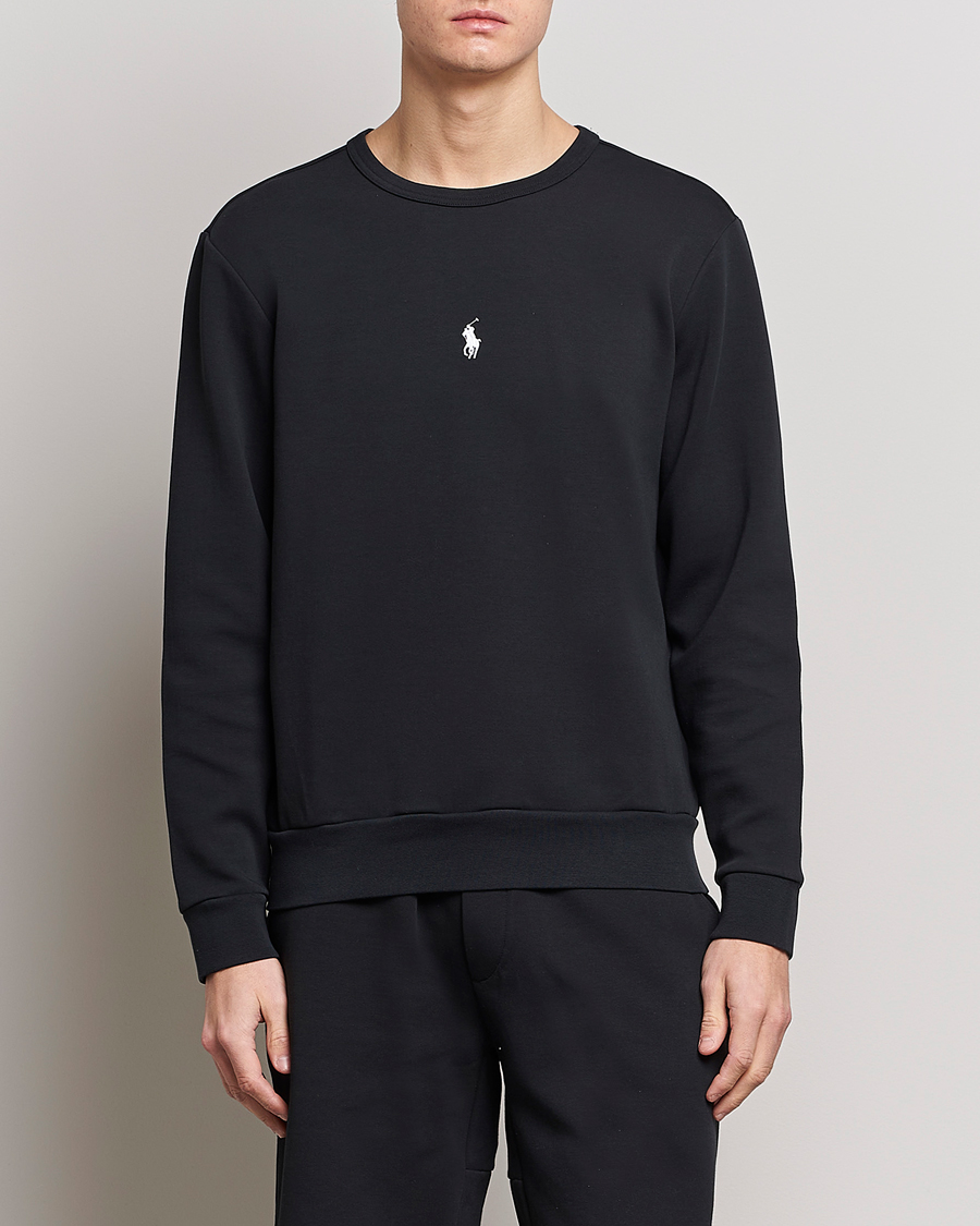 Homme | Pulls Et Tricots | Polo Ralph Lauren | Double Knit Center Logo Sweatshirt Black