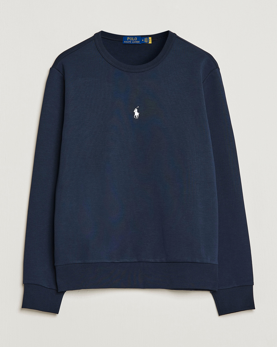 Homme | Pulls Et Tricots | Polo Ralph Lauren | Double Knit Center Logo Sweatshirt Aviator Navy