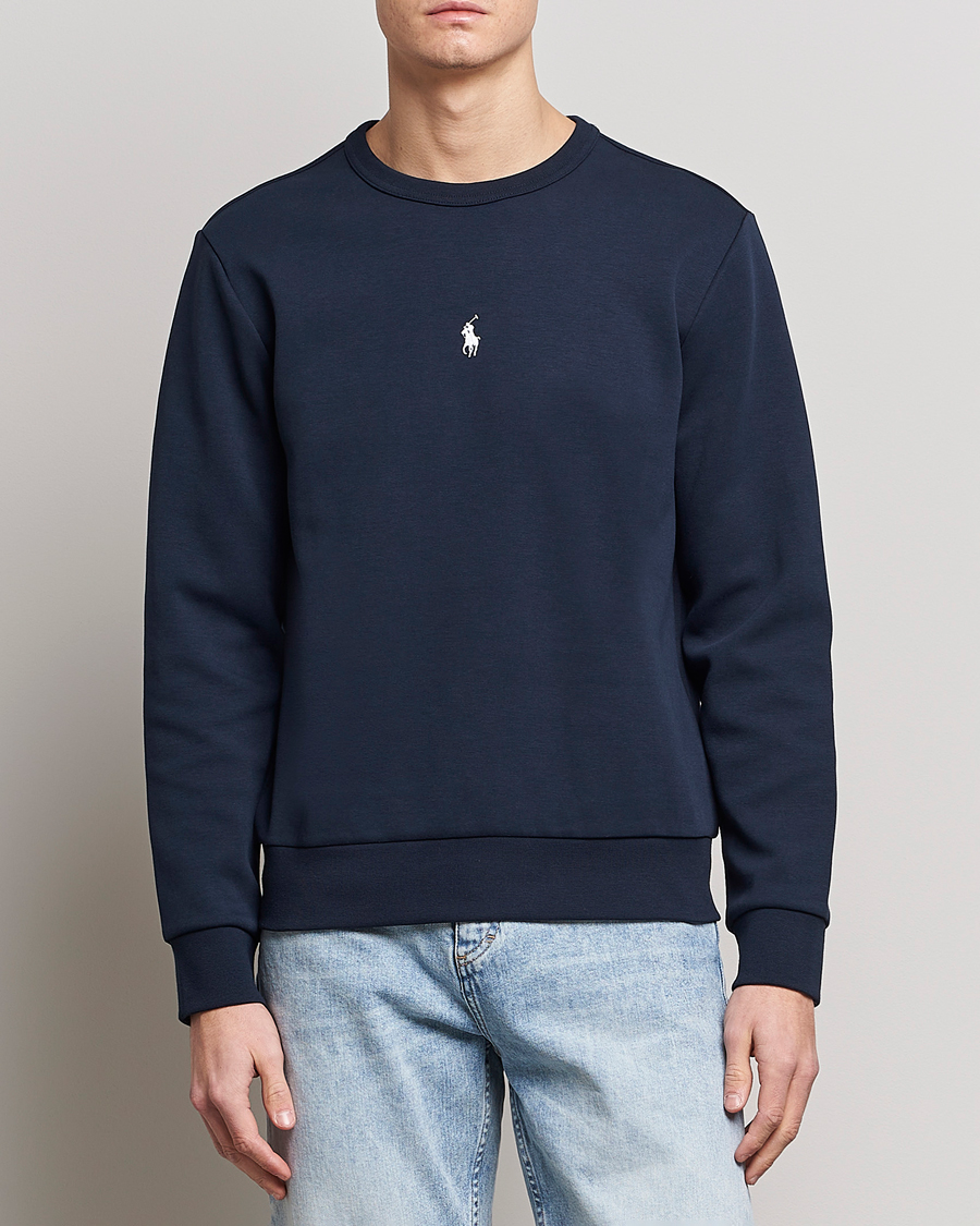 Homme | Pulls Et Tricots | Polo Ralph Lauren | Double Knit Center Logo Sweatshirt Aviator Navy