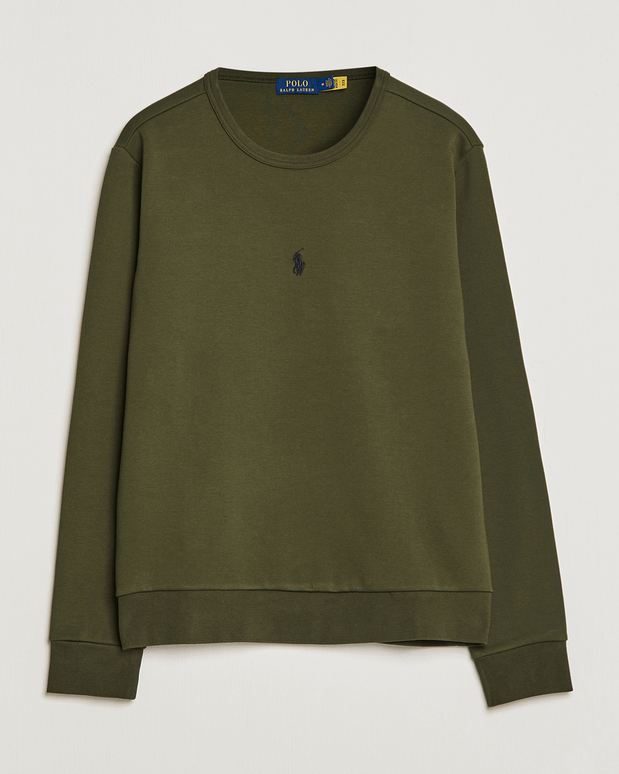 Homme | Pulls Et Tricots | Polo Ralph Lauren | Double Knit Center Logo Sweatshirt Company Olive