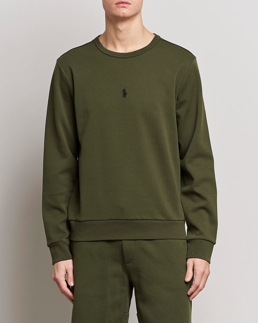 Homme | Pulls Et Tricots | Polo Ralph Lauren | Double Knit Center Logo Sweatshirt Company Olive