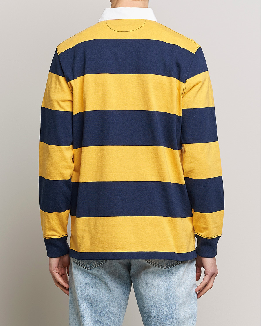 Homme | Pulls Et Tricots | Polo Ralph Lauren | Jersey Striped Rugger Yellow/Navy