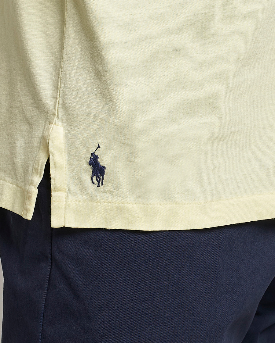 Homme | Polos | Polo Ralph Lauren | Cotton/Linen Polo Bristol Yellow