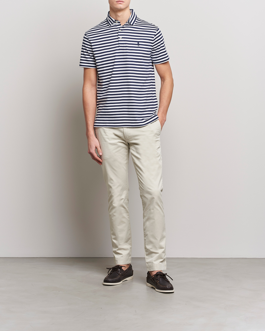 Homme | Polos | Polo Ralph Lauren | Pima Cotton Striped Polo Navy/White