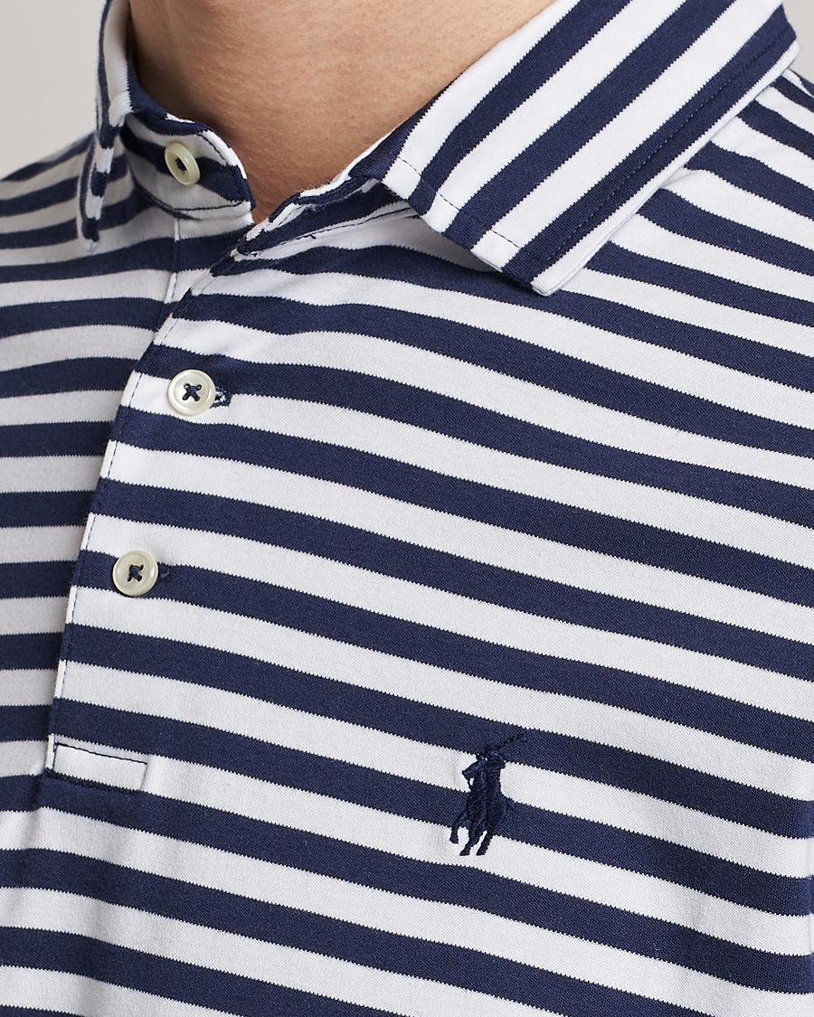 Homme | Polos | Polo Ralph Lauren | Pima Cotton Striped Polo Navy/White