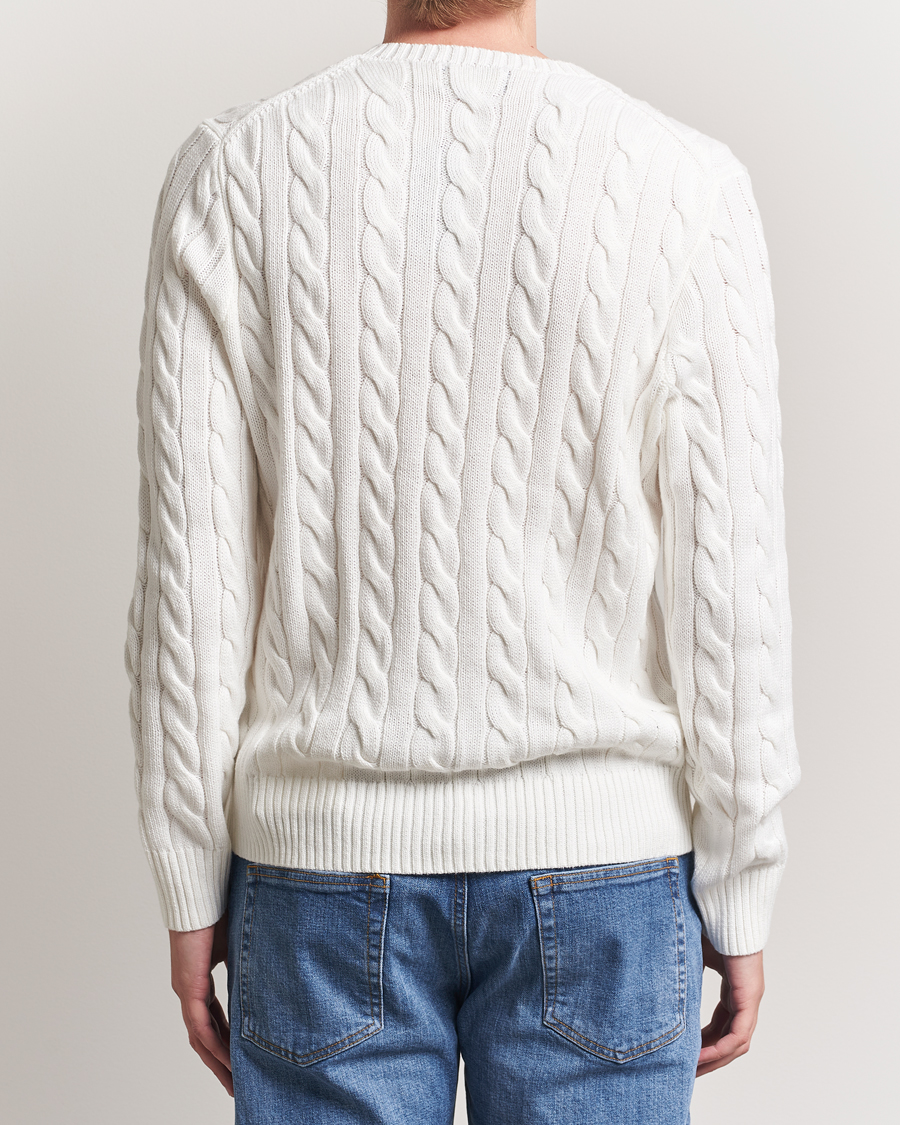 Homme | Pulls Et Tricots | Polo Ralph Lauren | Cotton Cable Pullover White