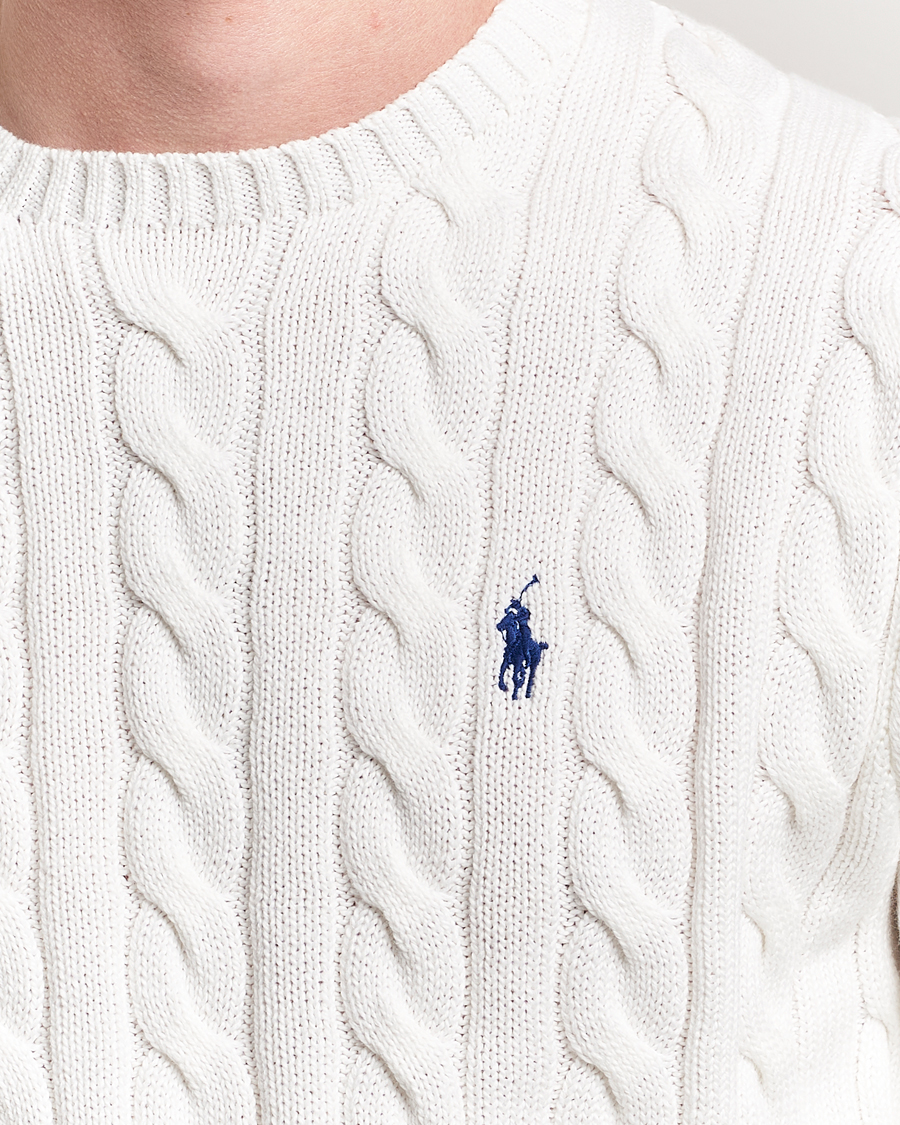 Homme | Pulls Et Tricots | Polo Ralph Lauren | Cotton Cable Pullover White