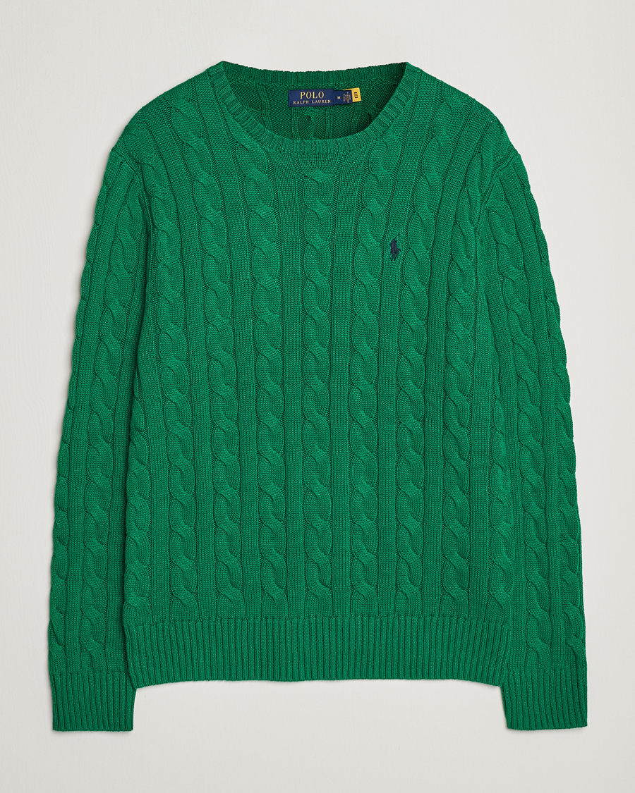 Homme | Pulls Et Tricots | Polo Ralph Lauren | Cotton Cable Pullover Athletic Green